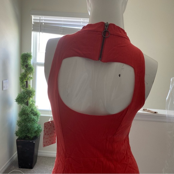 FREE PEOPLE RED MINI DRESS SIZE XS MSRP $98.00 NWT - Picture 4 of 9